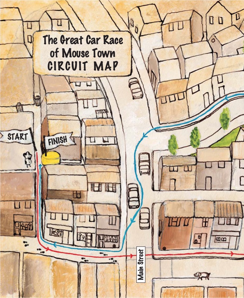 Five Nice Mice & the Great Car Race — page 1