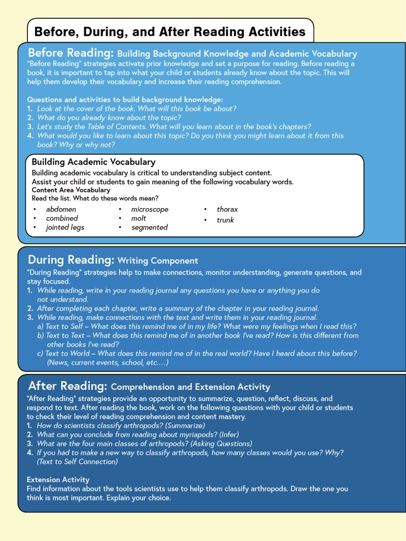 Animals Have Classes Too!: Arthropods — page 1