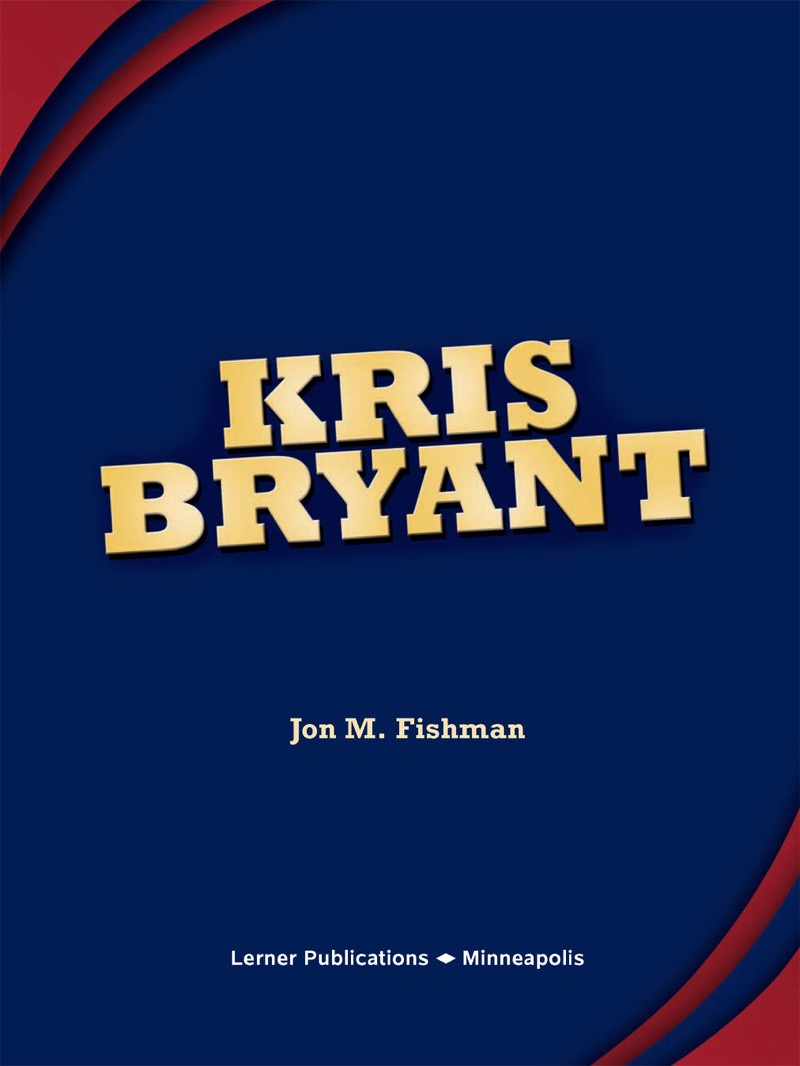 Kris Bryant book cover