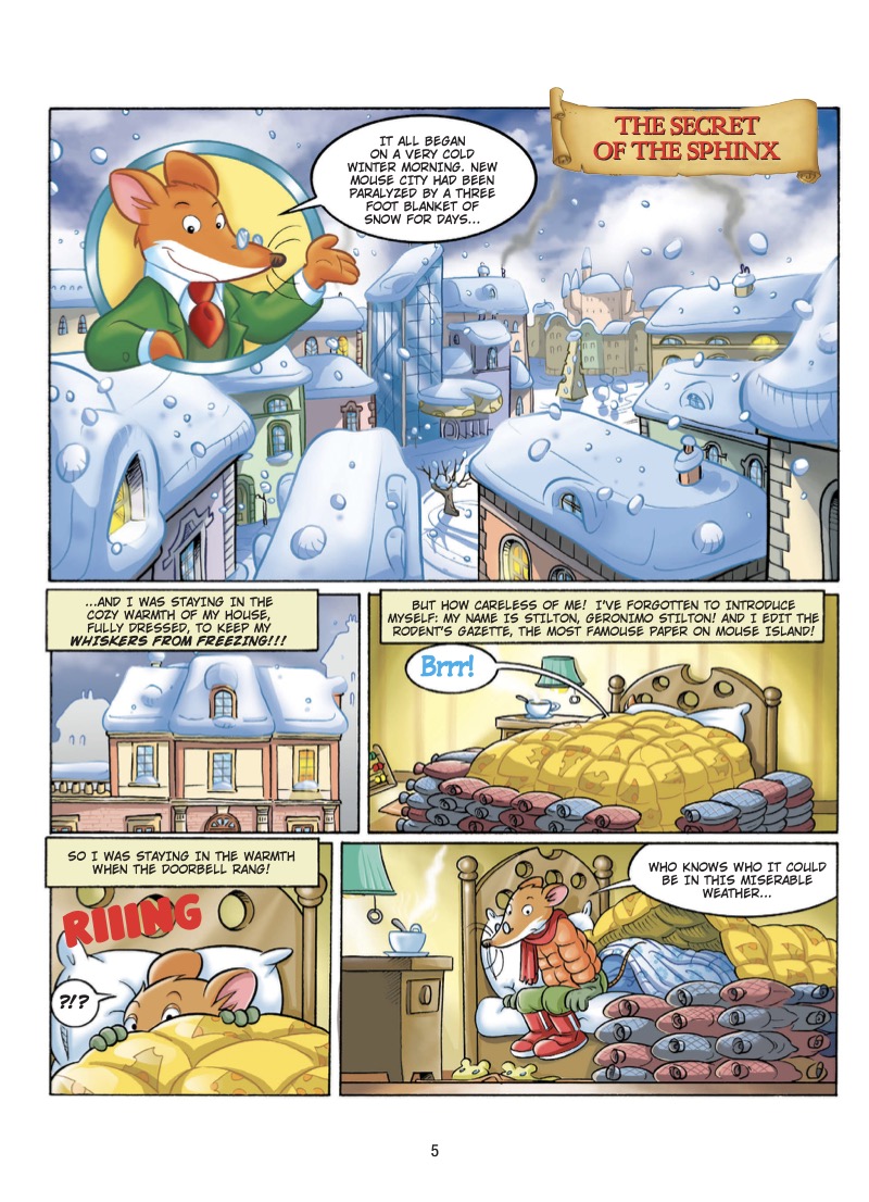 Geronimo Stilton Graphic Novel #2: The Secret of the Sphinx — page 1