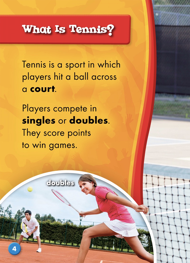 Let's Play Sports!: Tennis — page 1