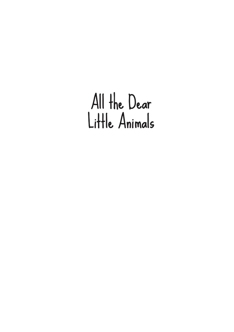 All the Dear Little Animals book cover