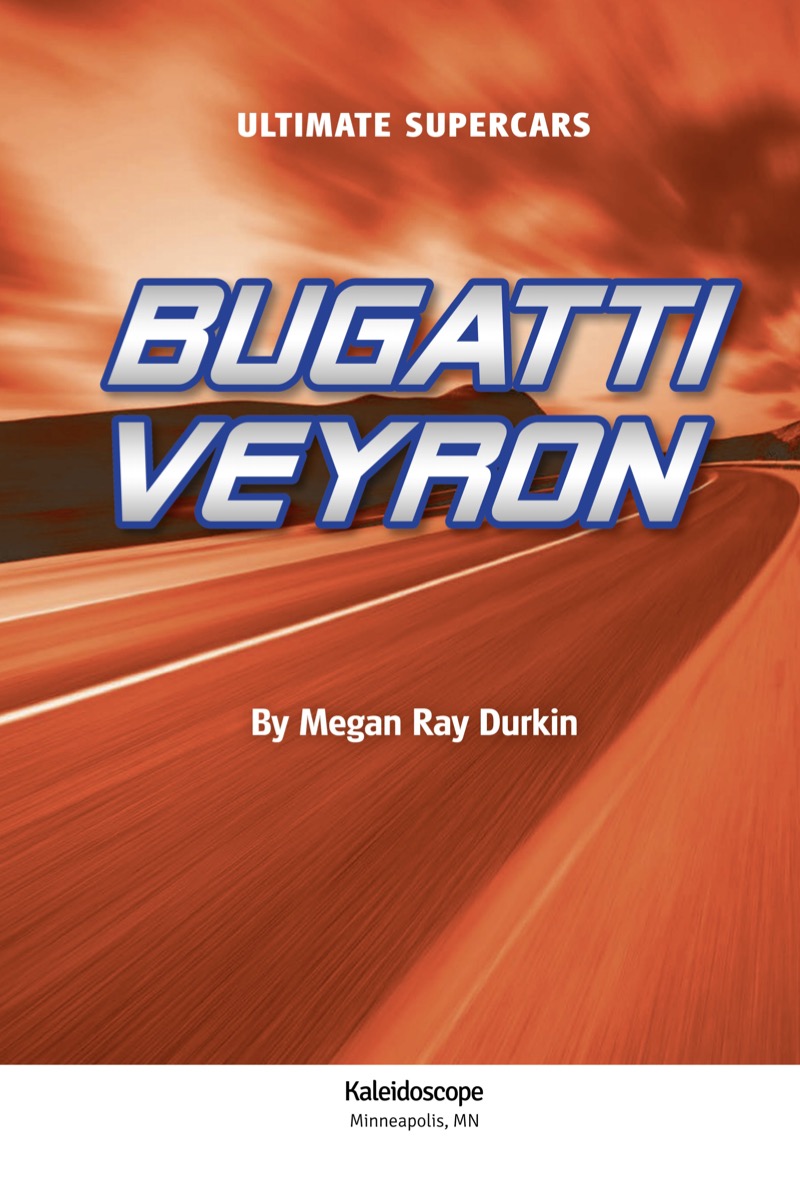 Ultimate Supercars: Bugatti Veyron book cover