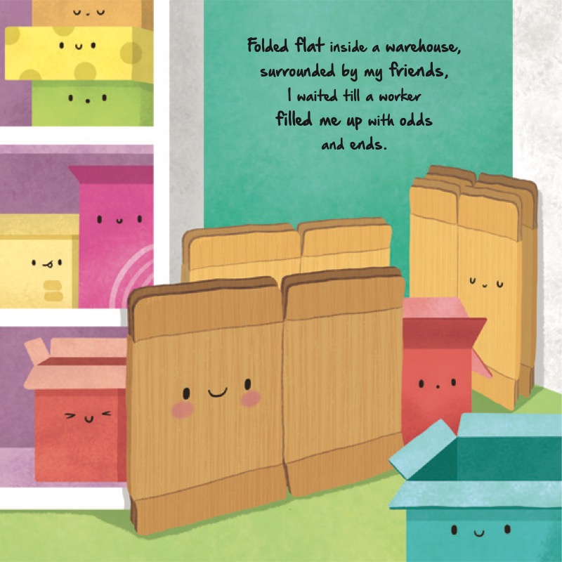 The Life of a Little Cardboard Box — page 1