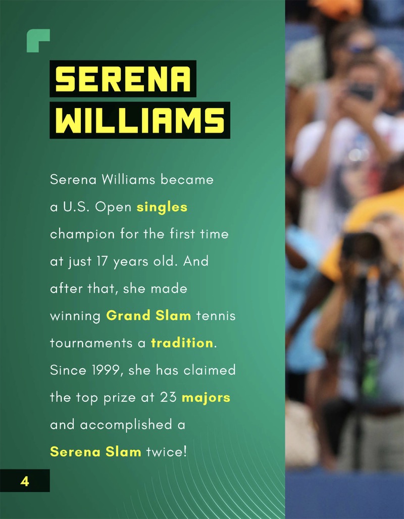 Play Like the Pros: Play Tennis Like Serena Williams — page 1