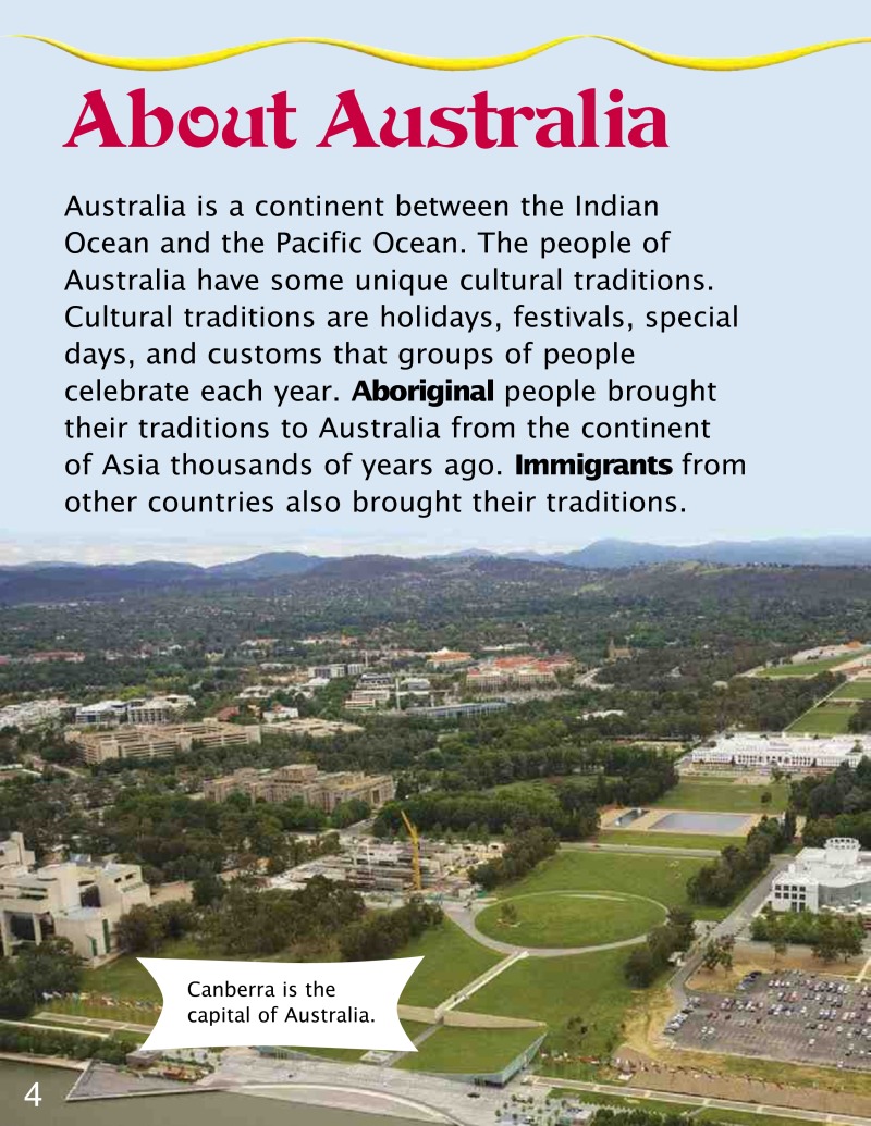 Cultural Traditions in Australia — page 1