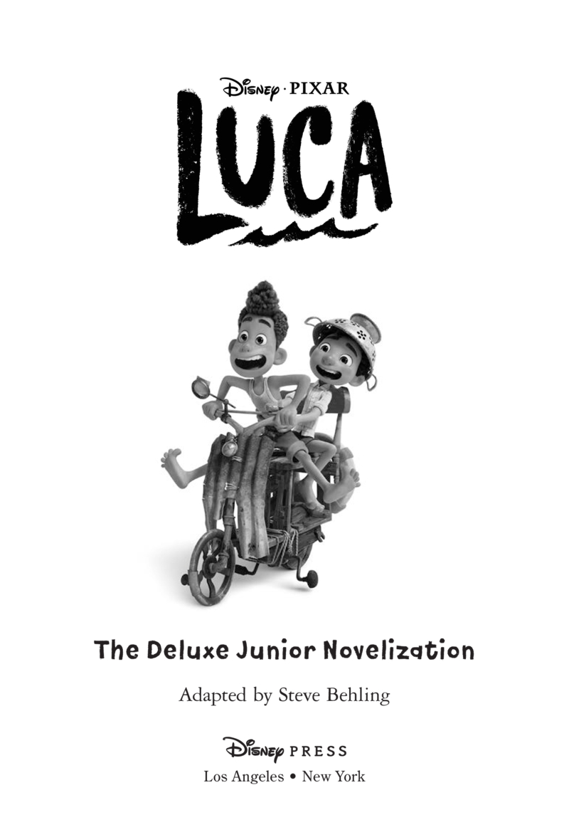 Luca: The Junior Novelization, Deluxe Edition book cover