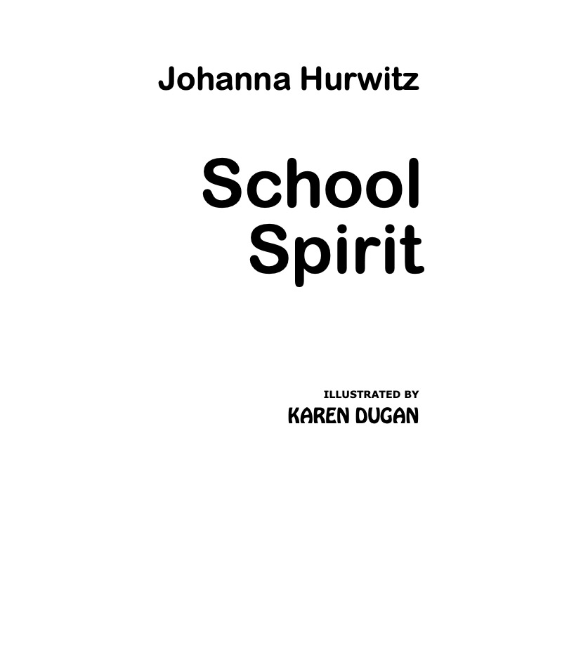 School Spirit book cover